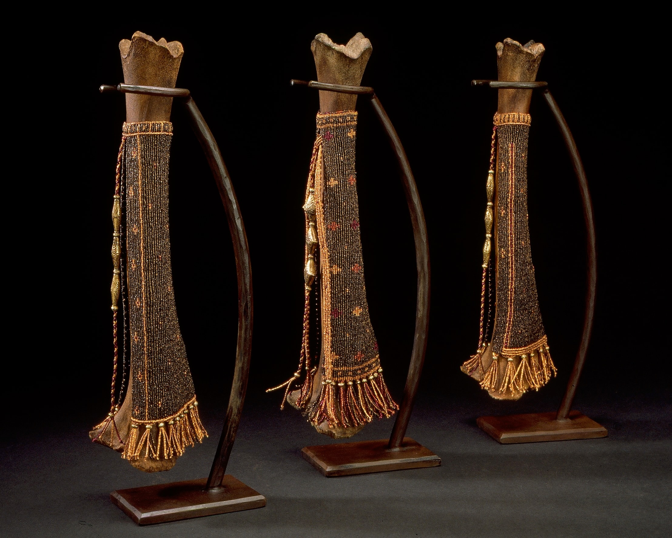 The Three Magi — three ceremonial bone sculptures